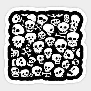 Skull Mask Pattern Skulls Sticker